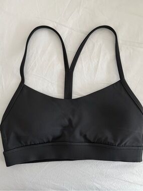 lululemon flow y sports bra in graphite grey (A-C cups)